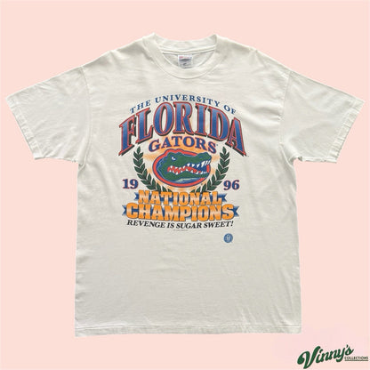 Vintage 1996 NCAA Florida Gators National Champions College Shirt Mens XL