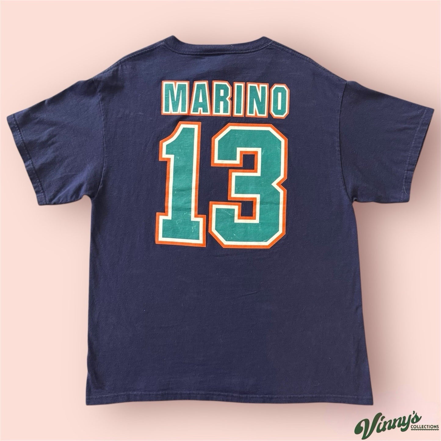 Vintage True Fan NFL Miami Dolphins Dan Marino Football Shirt Mens Large