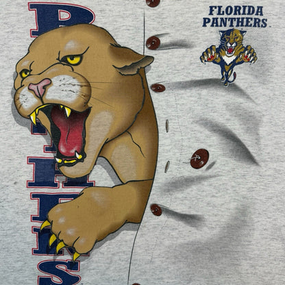 Vintage Nutmeg Florida Panthers Hockey Shirt Mens Large