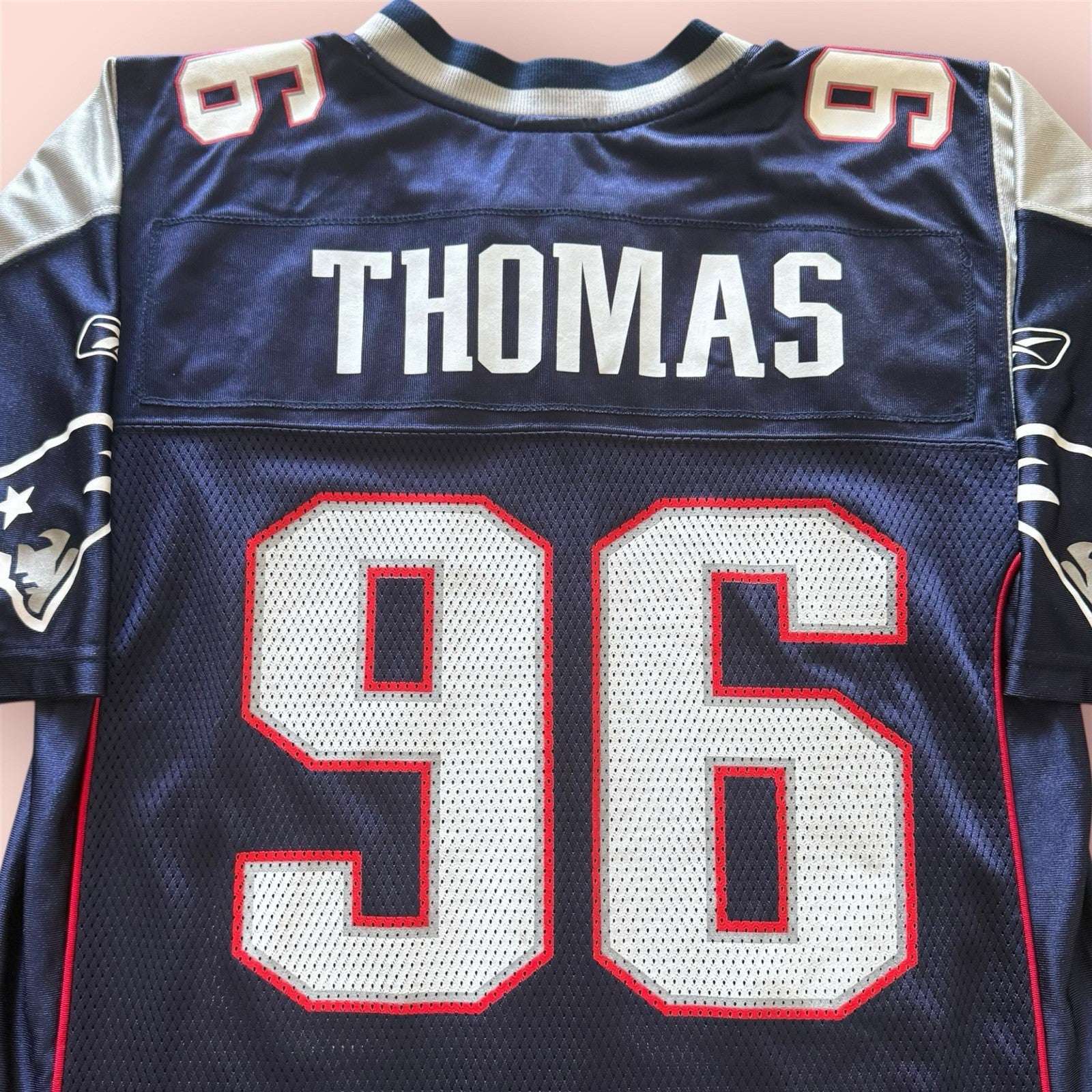 Reebok NFL New England Patriots Adalius Thomas Football Jersey Mens Medium