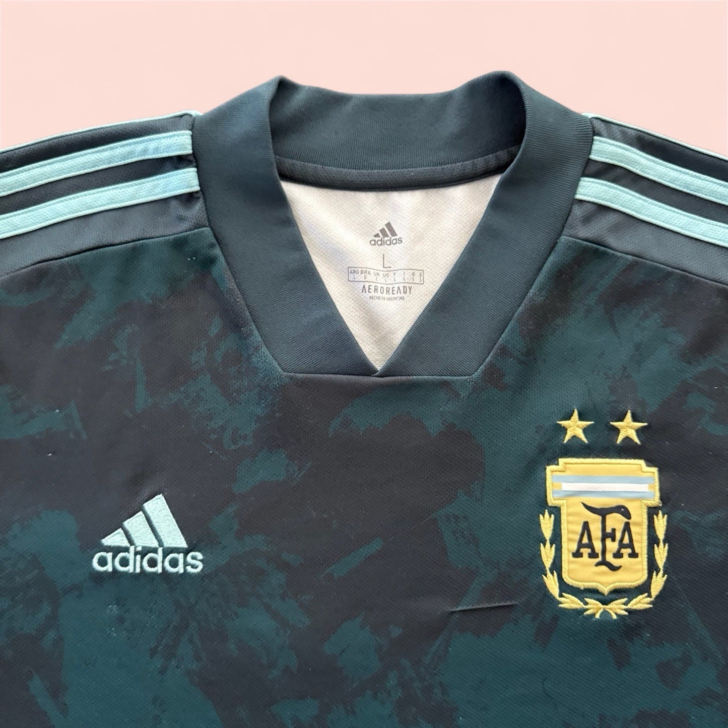 Adidas Argentina National Soccer Kit Jersey Mens Large