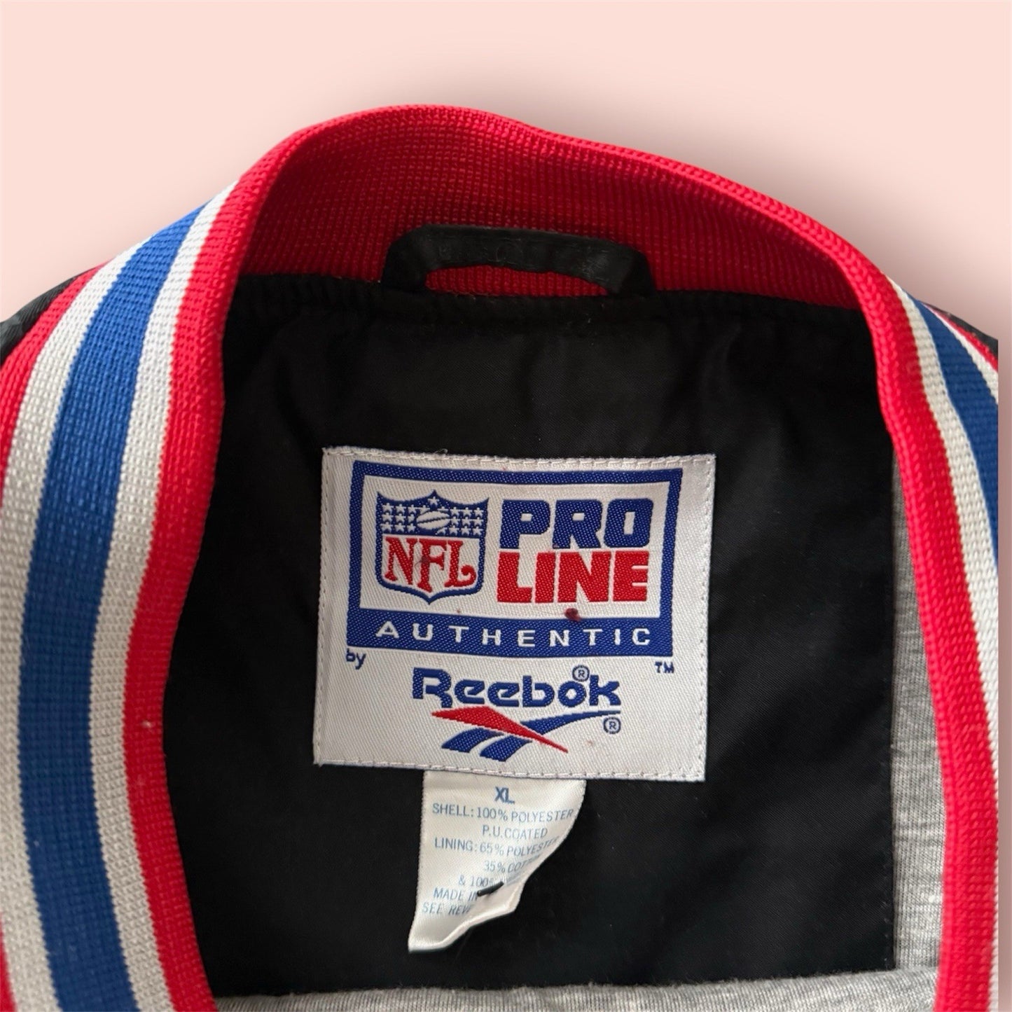Reebok NFL New England Patriots Football Pullover Jacket Mens XL