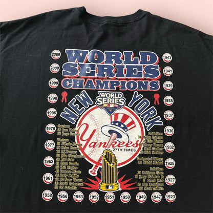 Vintage 2009 MLB New York Yankees World Series Baseball Shirt Mens 3XL