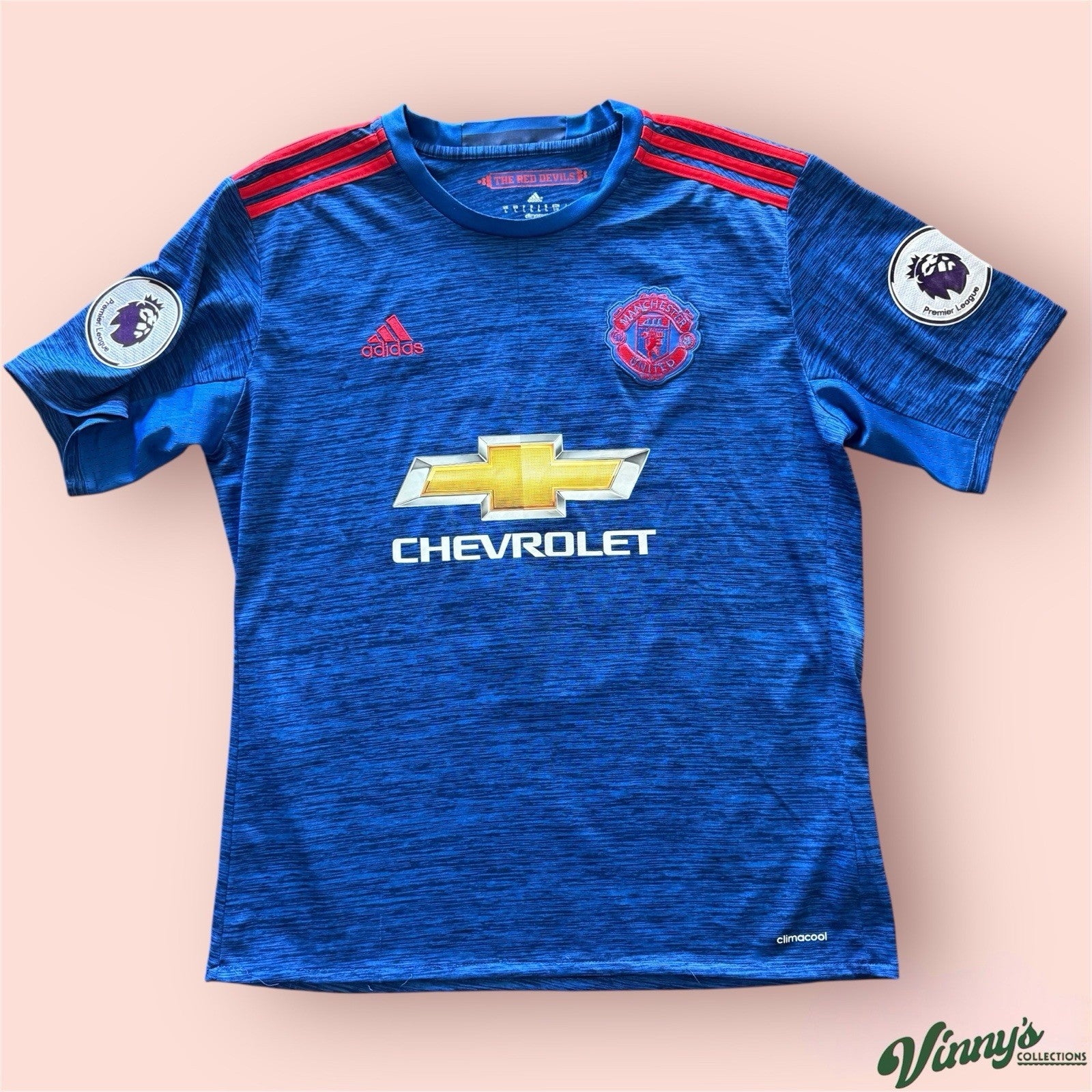 2016/17 Adidas Manchester United Zlatan Ibrahimovic Soccer Jersey Mens Large