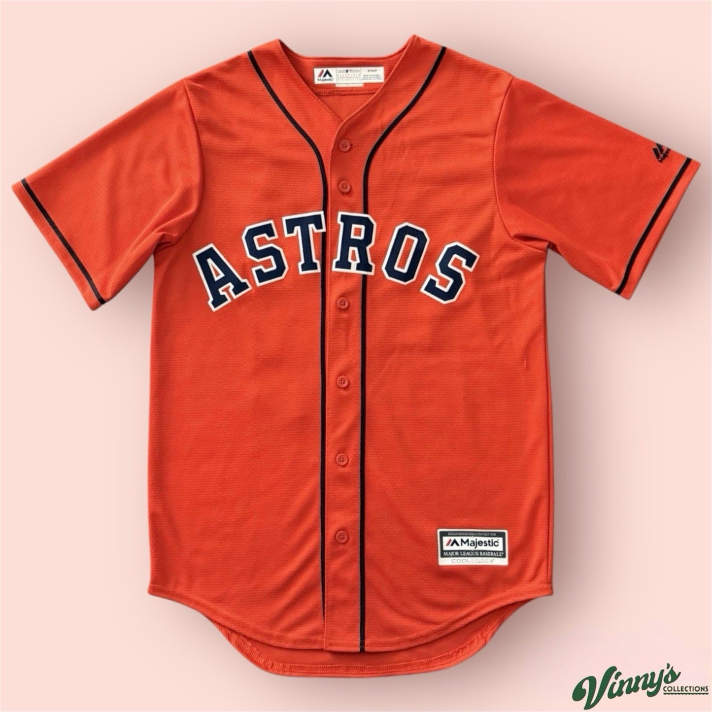 Majestic MLB Houston Astros Justin Verlander Baseball Jersey Mens Small