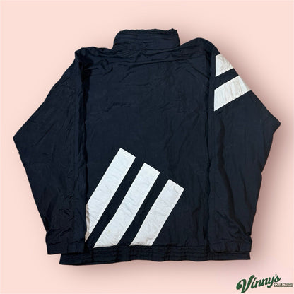 Vintage Adidas Three Stripes Windbreaker Jacket Mens Large