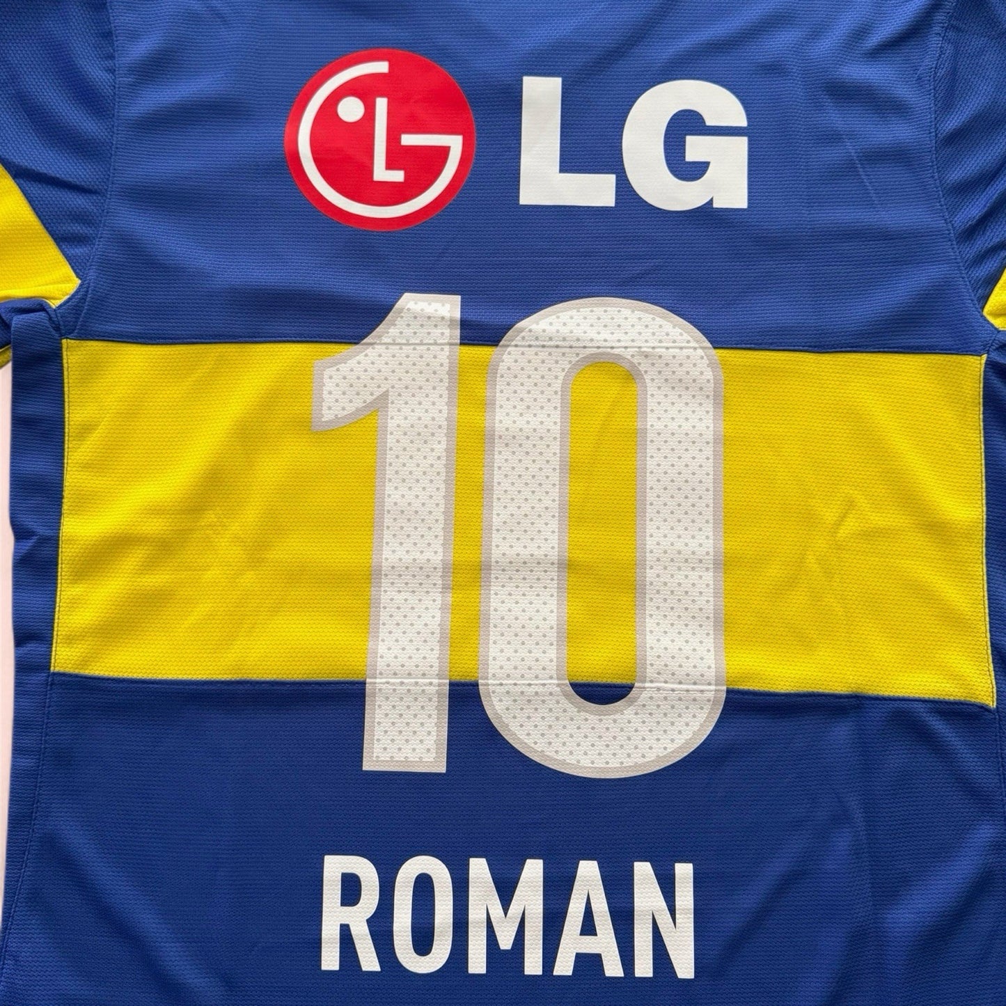 2011/12 Nike Boca Junior Juan Roman Riquelme Soccer Home Kit Jersey Mens Large