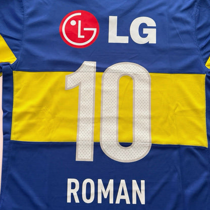 2011/12 Nike Boca Junior Juan Roman Riquelme Soccer Home Kit Jersey Mens Large