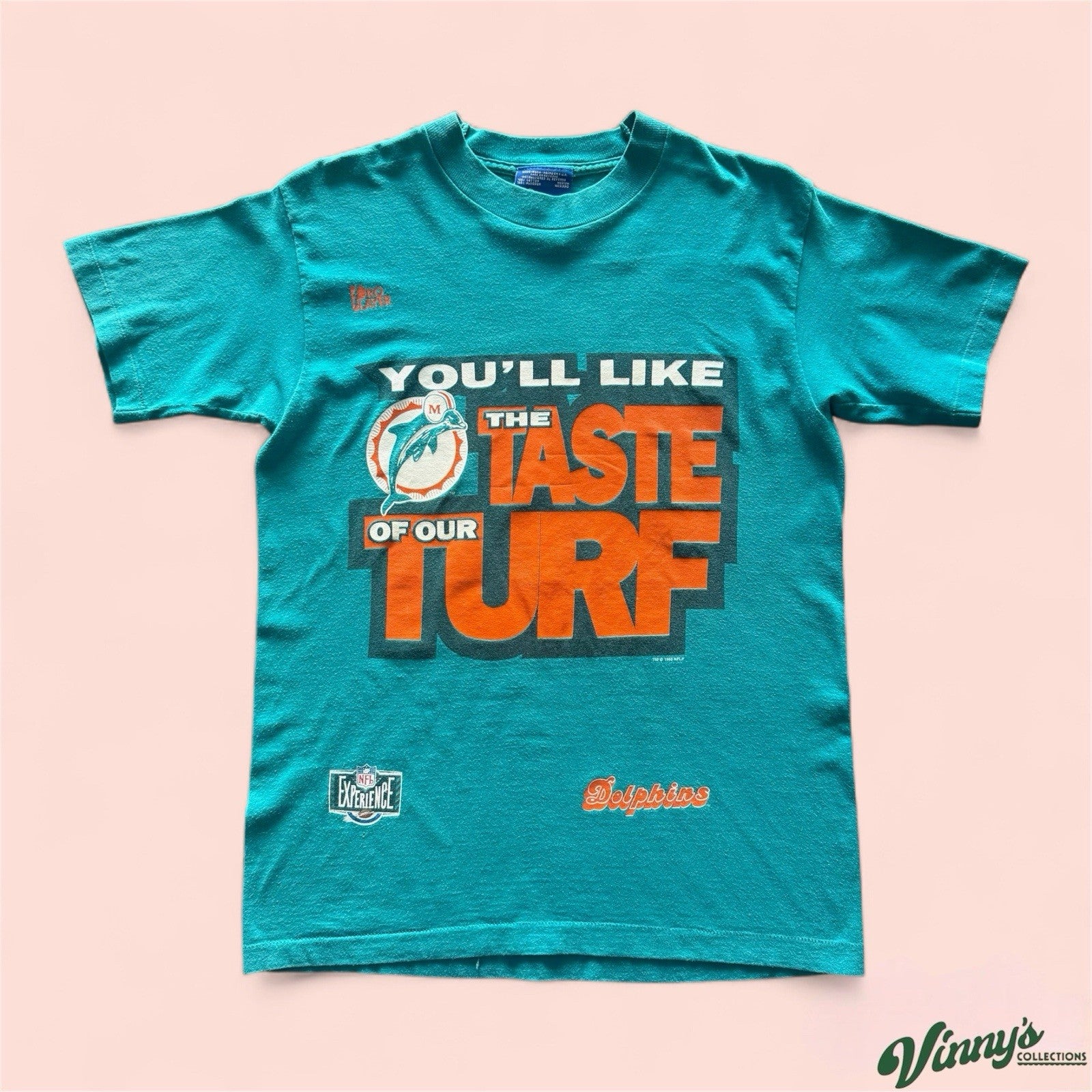 Vintage Pro Player NFL Miami Dolphins Football Shirt Mens Medium
