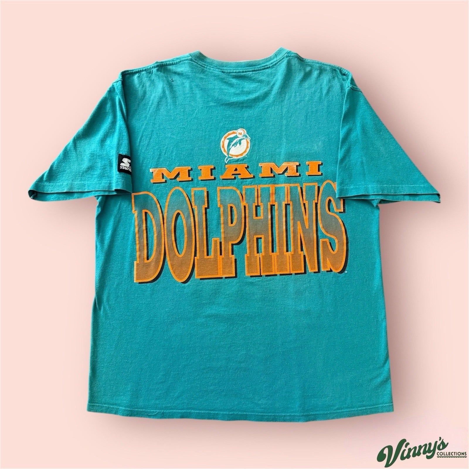 Vintage 1994 Starter NFL Miami Dolphins Football Shirt Mens Large