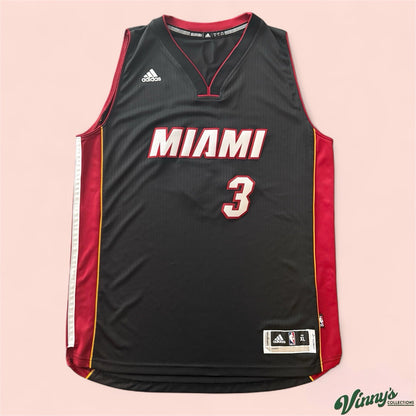 Adidas NBA Miami Heat Dwyane Wade Basketball Jersey Mens XL