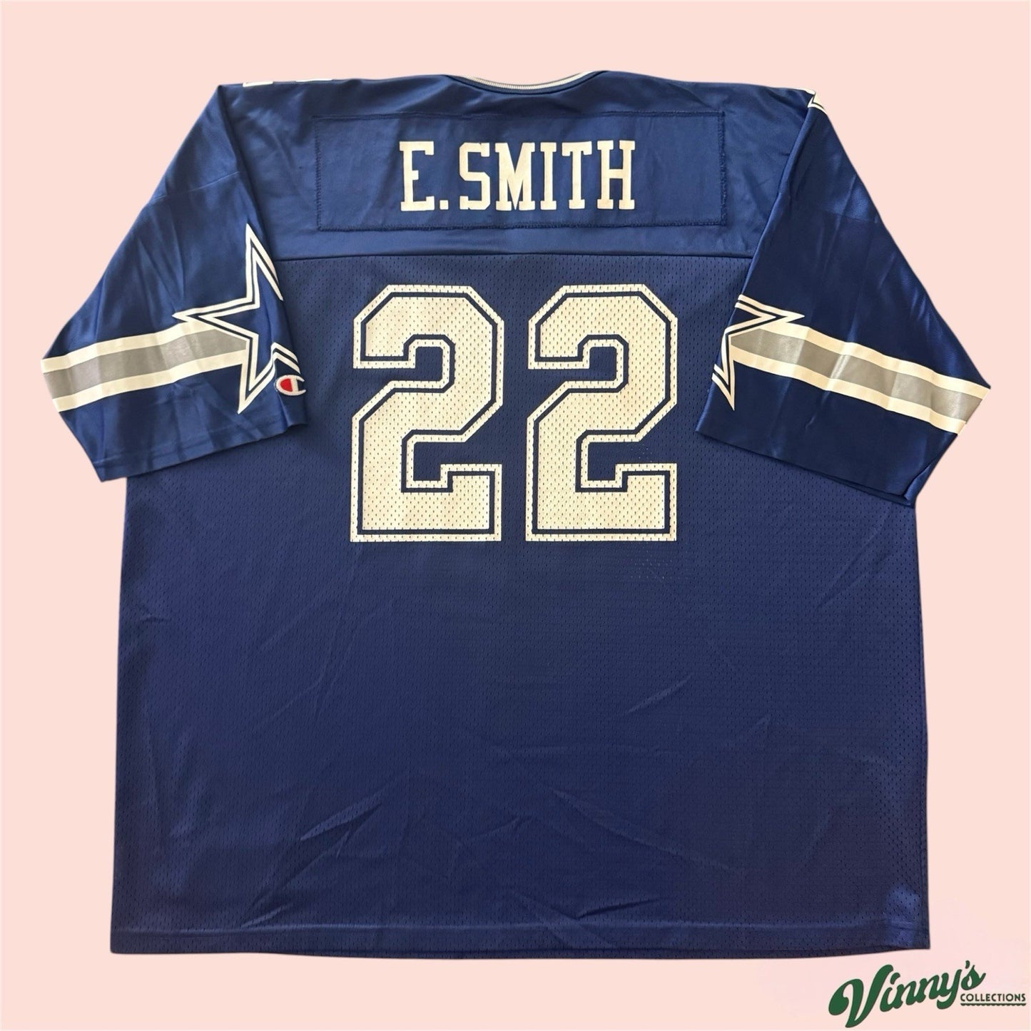 Vintage Champion NFL Dallas Cowboys Emmitt Smith Football Jersey Mens 52 2XL