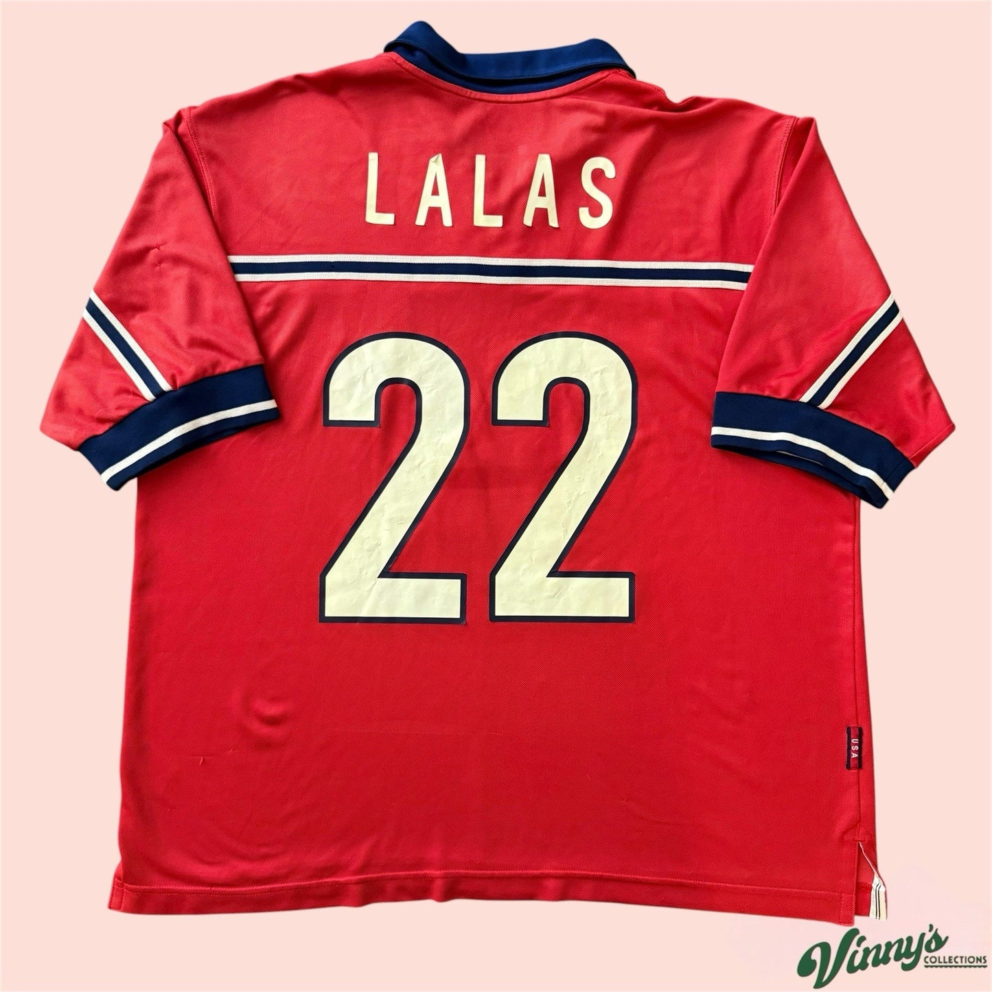 Nike 1998 USA Alexi Lalas USMNT Away Soccer Football Jersey Kit Mens XL