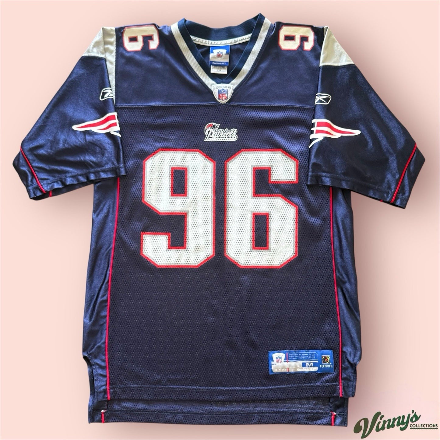 Reebok NFL New England Patriots Adalius Thomas Football Jersey Mens Medium
