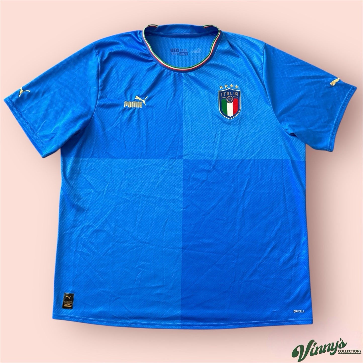 Puma 2022 Italy National Home Soccer Kit Jersey Mens 2XL
