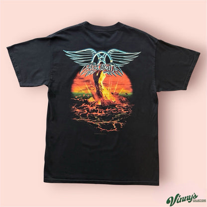 Vintage 2005 Aerosmith Rockin The Joint Tour Band Shirt Mens Large