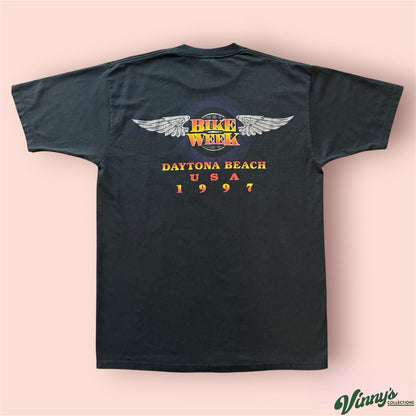 Vintage 1997 Bike Week Daytona International Speedway Tee Shirt Mens Large