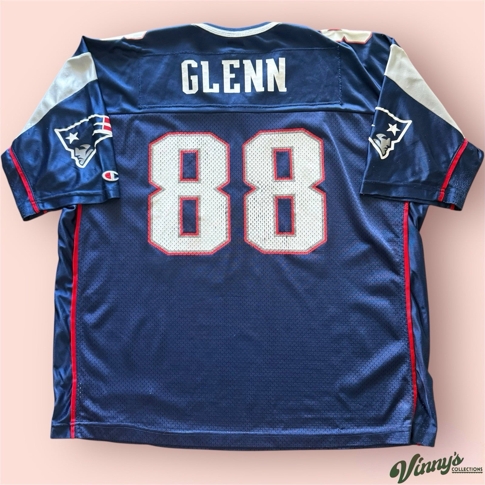 Vintage Champion NFL New England Patriots Terry Glenn Football Jersey Mens 48 XL