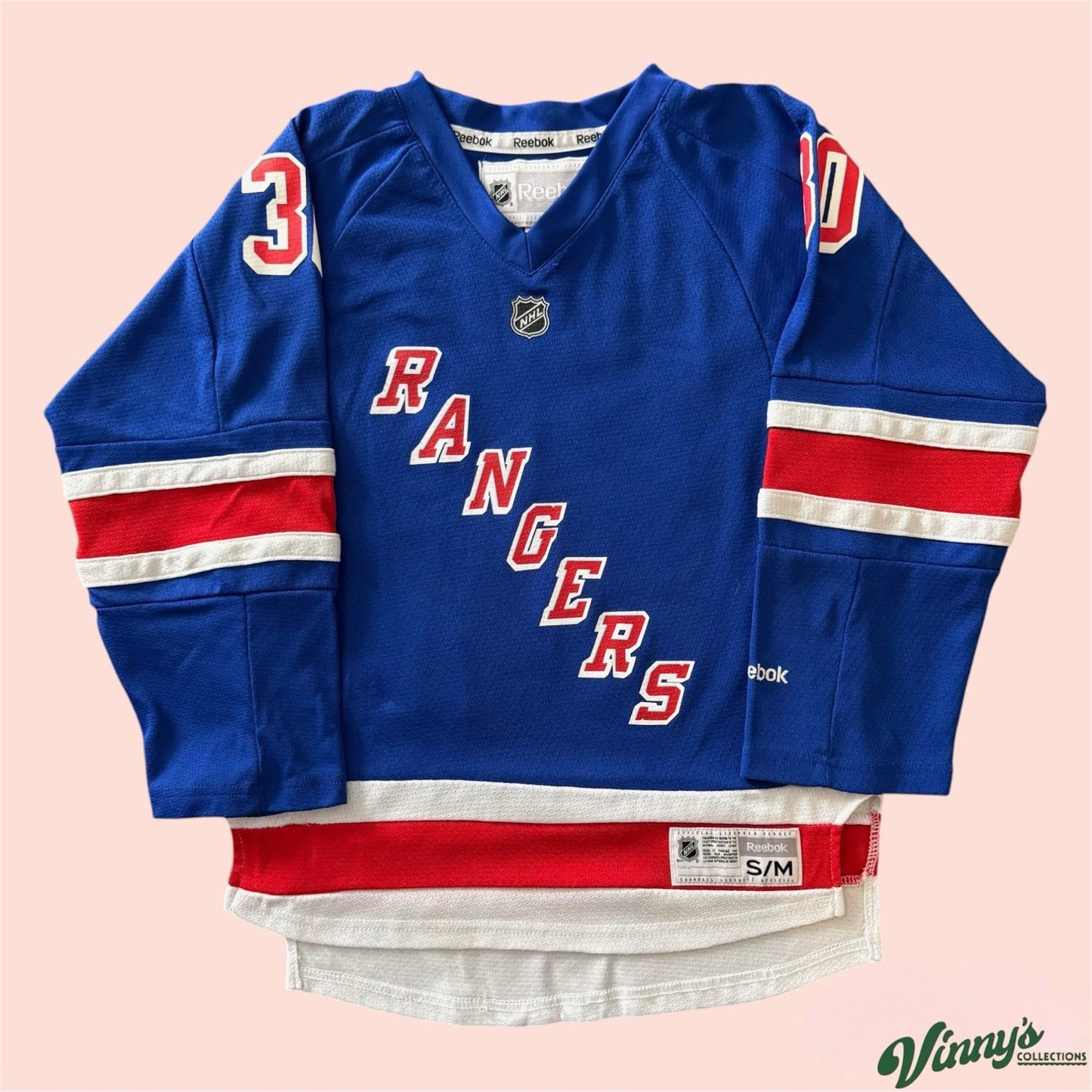Reebok NHL New York Rangers Henrik Lundqvist Hockey Jersey Youth Kids Small