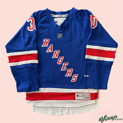 Reebok NHL New York Rangers Henrik Lundqvist Hockey Jersey Youth Kids Small