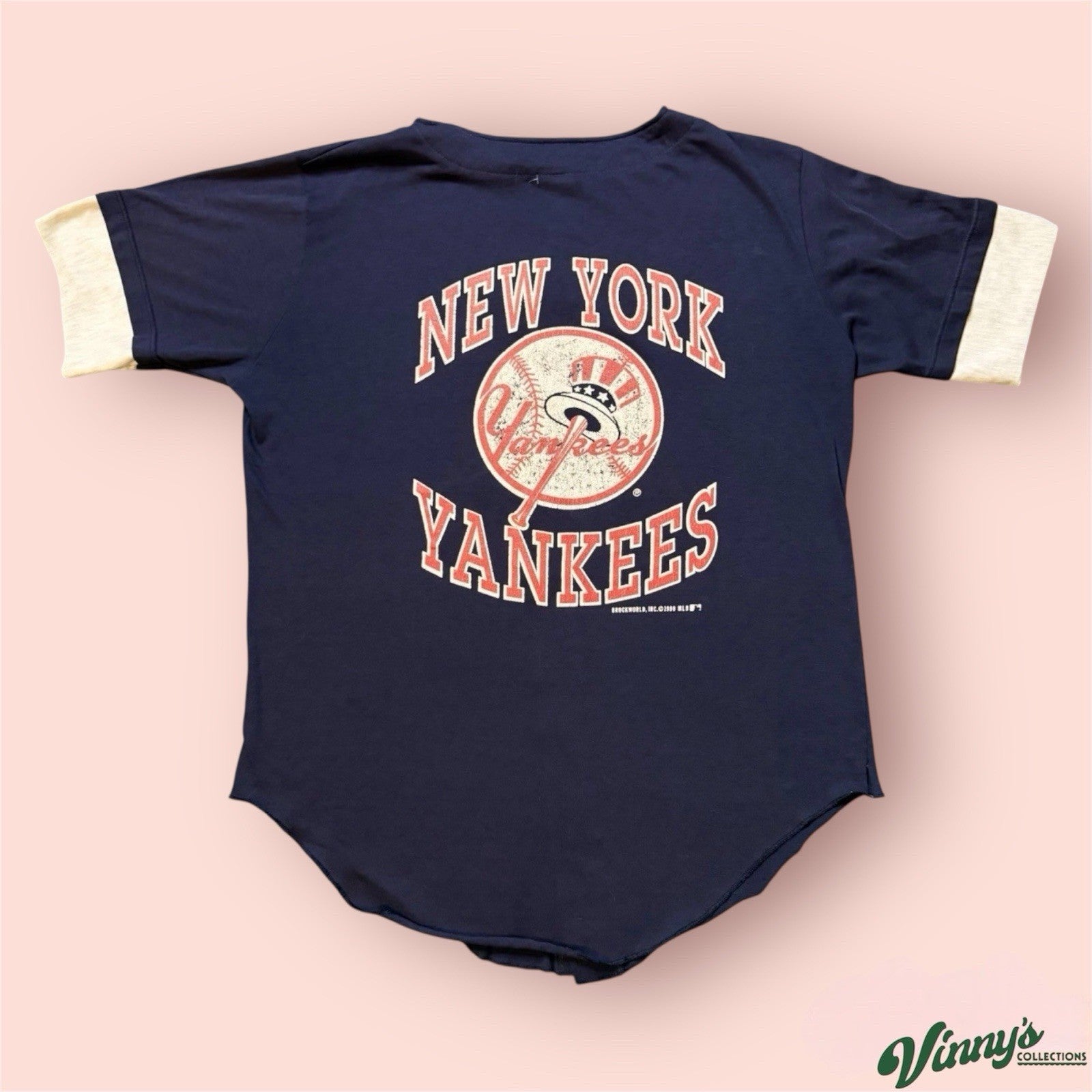 Vintage 1992 Swingster MLB New York Yankees Baseball Shirt Jersey Mens Large