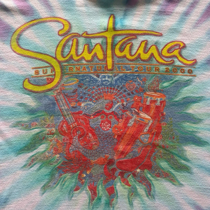 Vintage 2000 Santana Supernatural Tour Shirt Mens XL