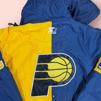 Vintage Starter Indiana Pacers Basketball Puffer Jacket Mens 2XL