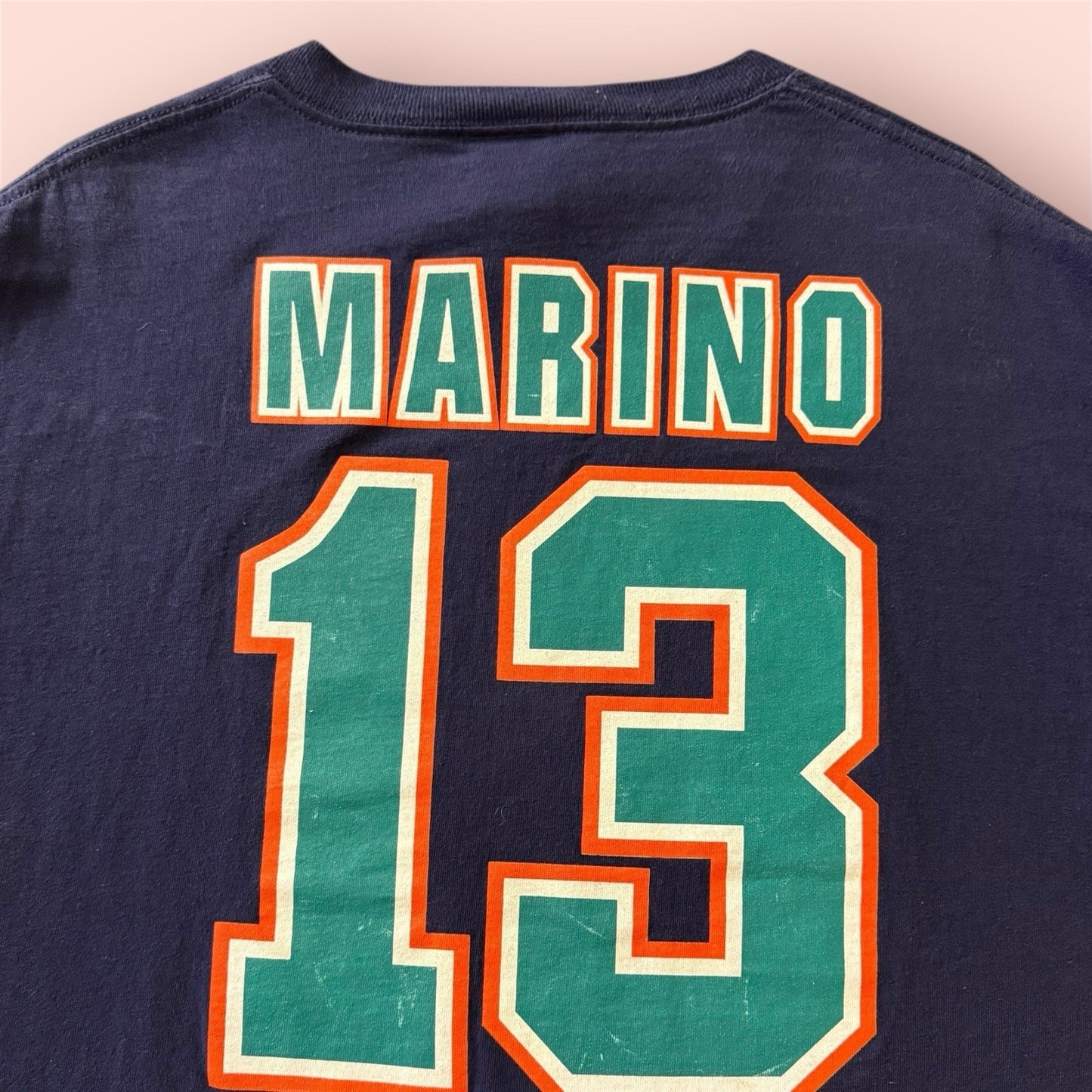 Vintage True Fan NFL Miami Dolphins Dan Marino Football Shirt Mens Large