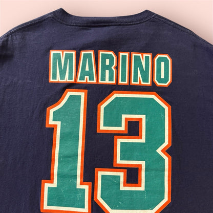 Vintage True Fan NFL Miami Dolphins Dan Marino Football Shirt Mens Large