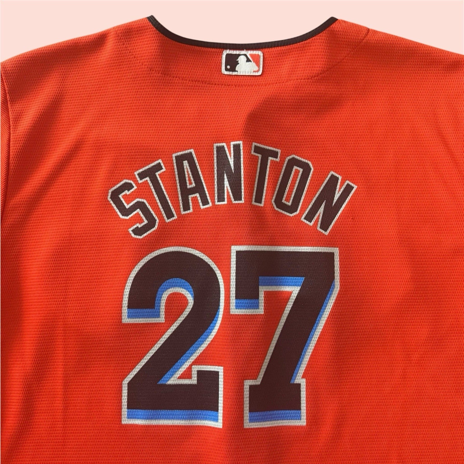 True Fan MLB Miami Marlins Giancarlo Stanton Baseball Jersey Youth Large