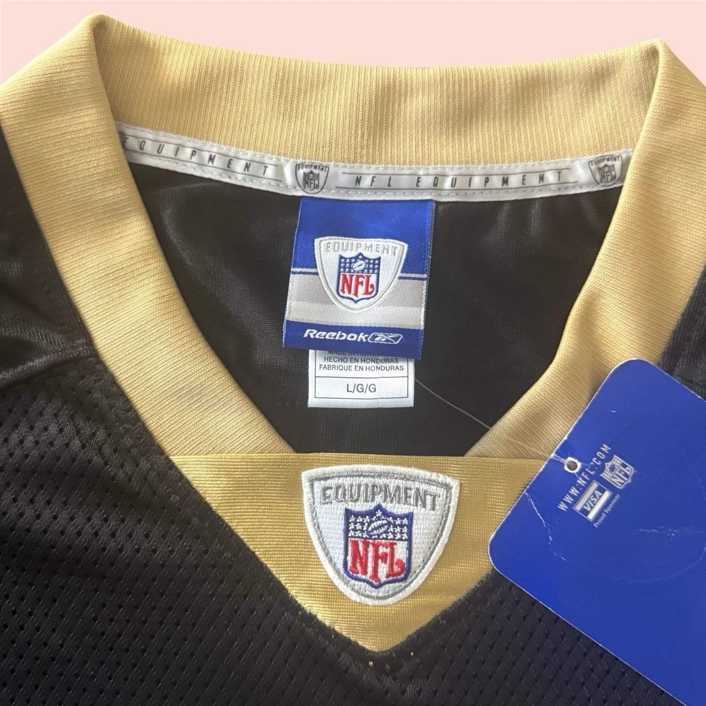 Reebok NFL New Orleans Saints Reggie Bush Football Jersey Mens Large