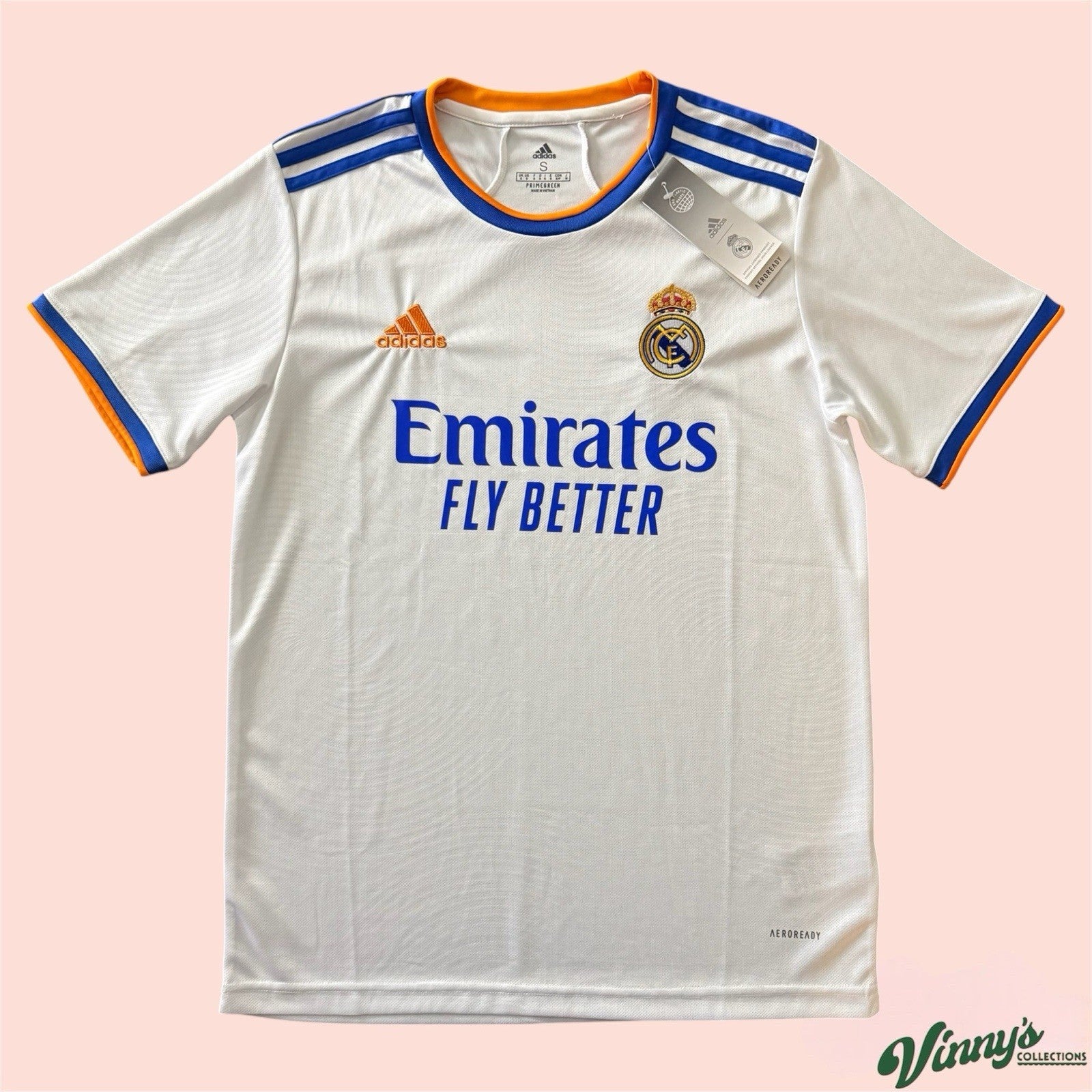 2021/22 Adidas Real Madrid Soccer Jersey Kit Mens Small