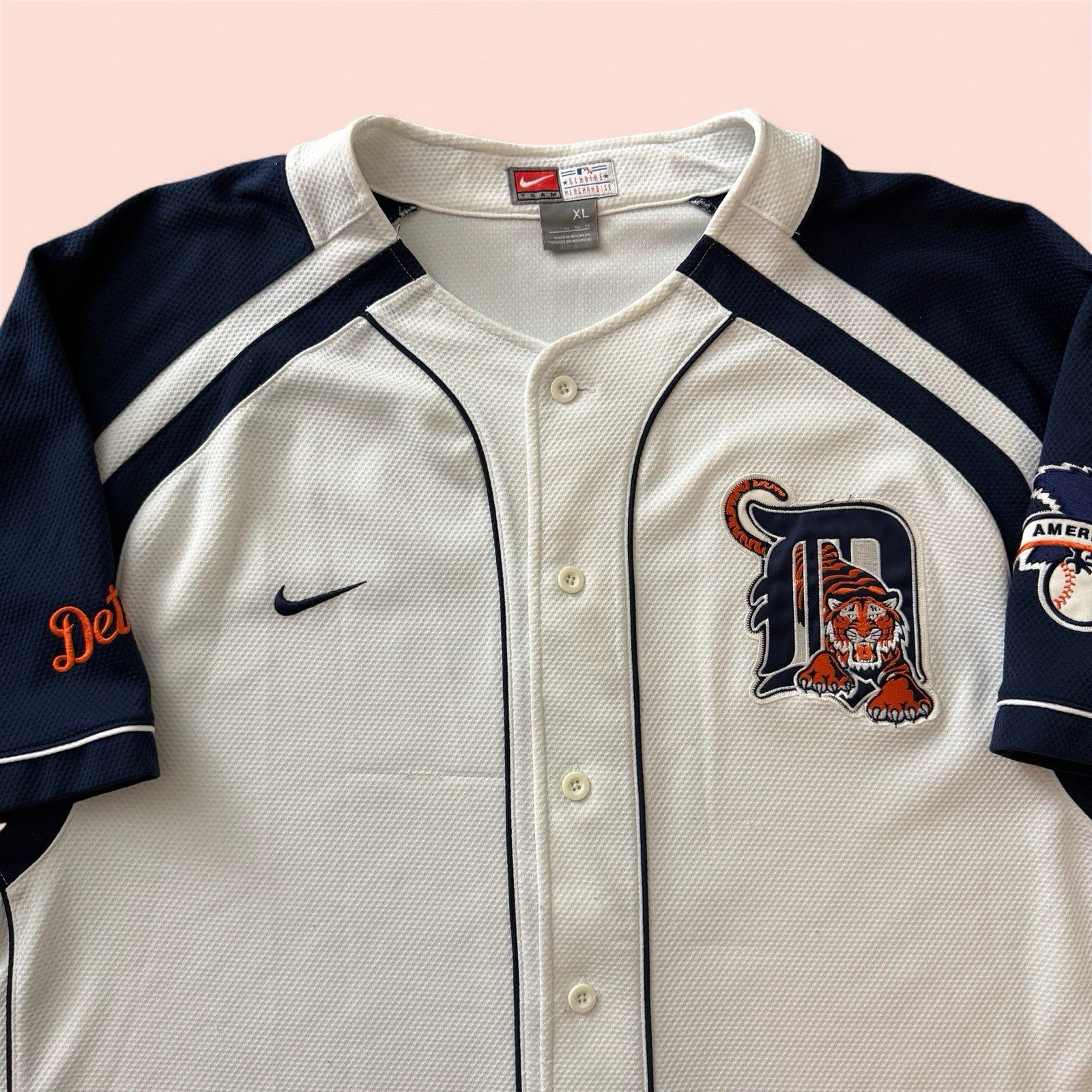 Nike MLB Detroit Tigers Baseball Jersey Mens XL