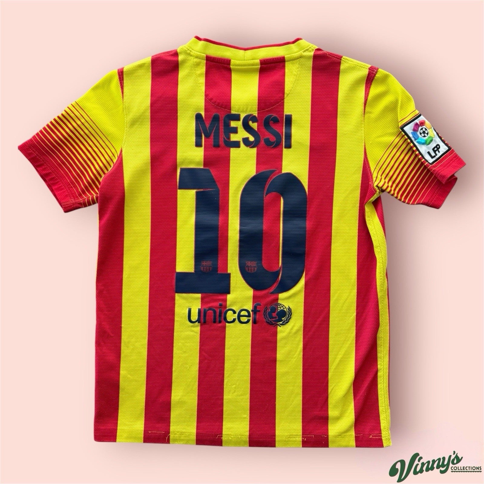Nike Barcelona Lionel Messi Soccer Jersey Kit Youth Kids Large