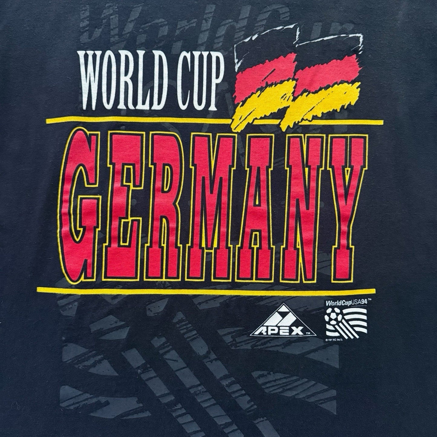Vintage Apex One 1994 World Cup Germany Soccer Shirt Mens Large