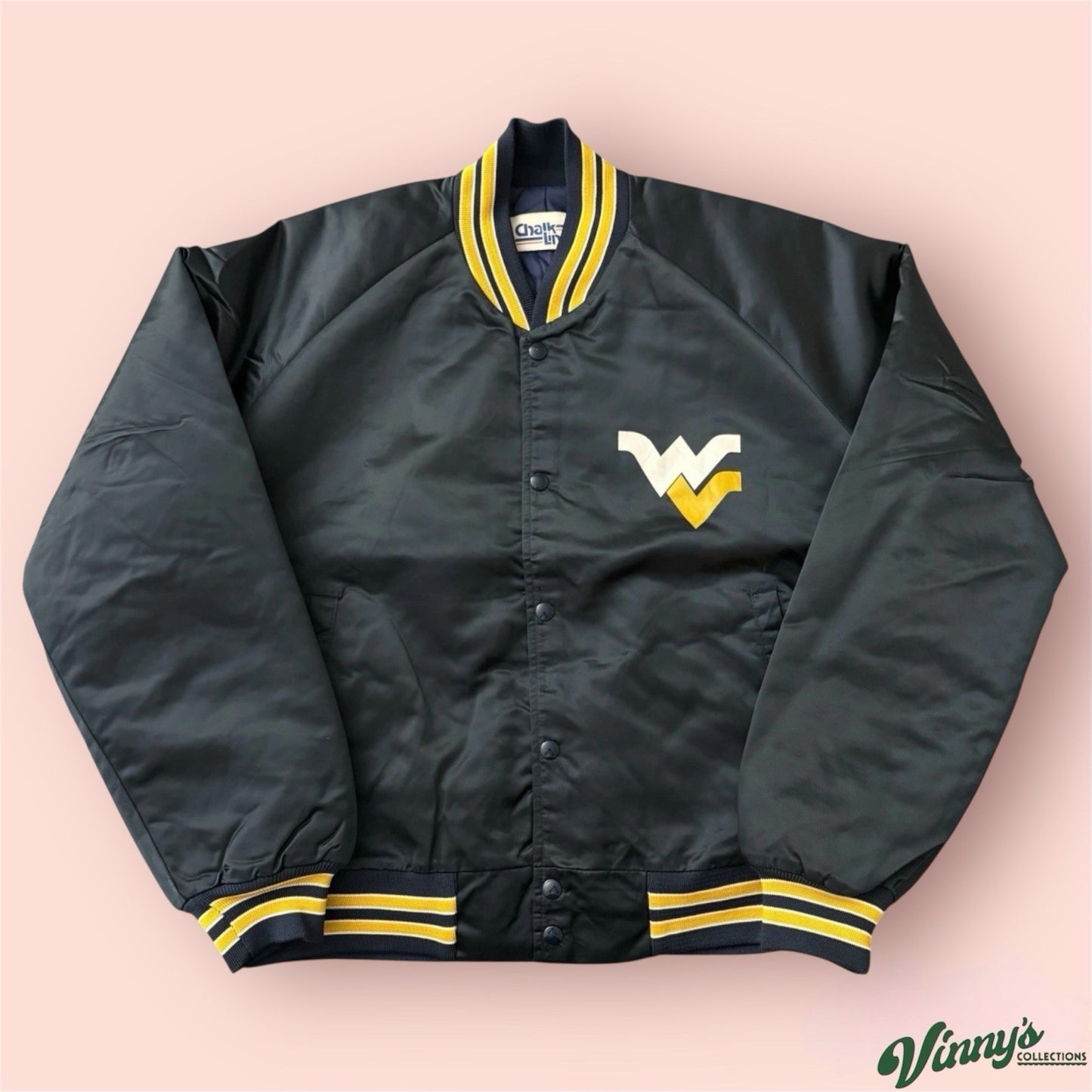 Vintage Chalkline NCAA West Virginia Mountaineers College Jacket Mens Large
