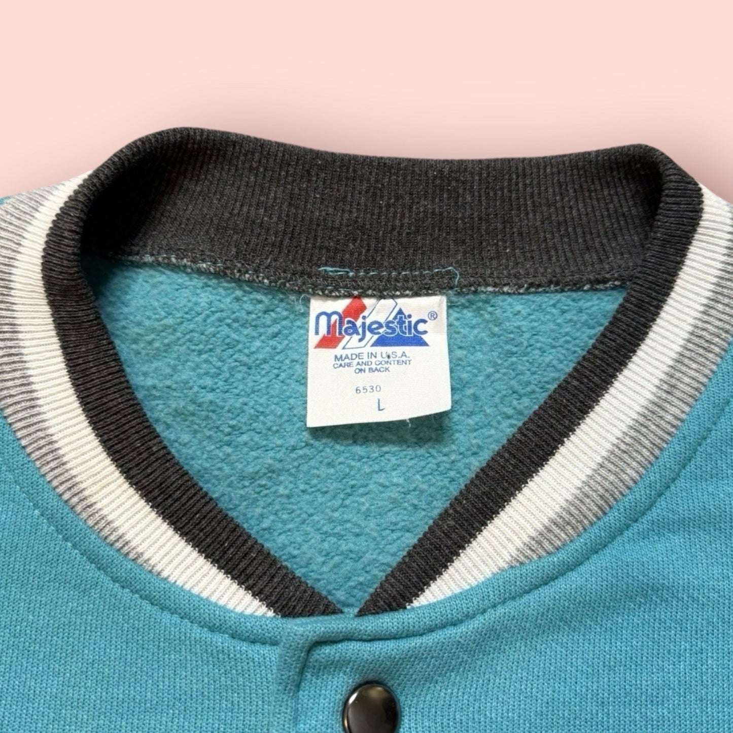 Majestic NFL Miami Dolphins Football Jacket Sweater Mens Large