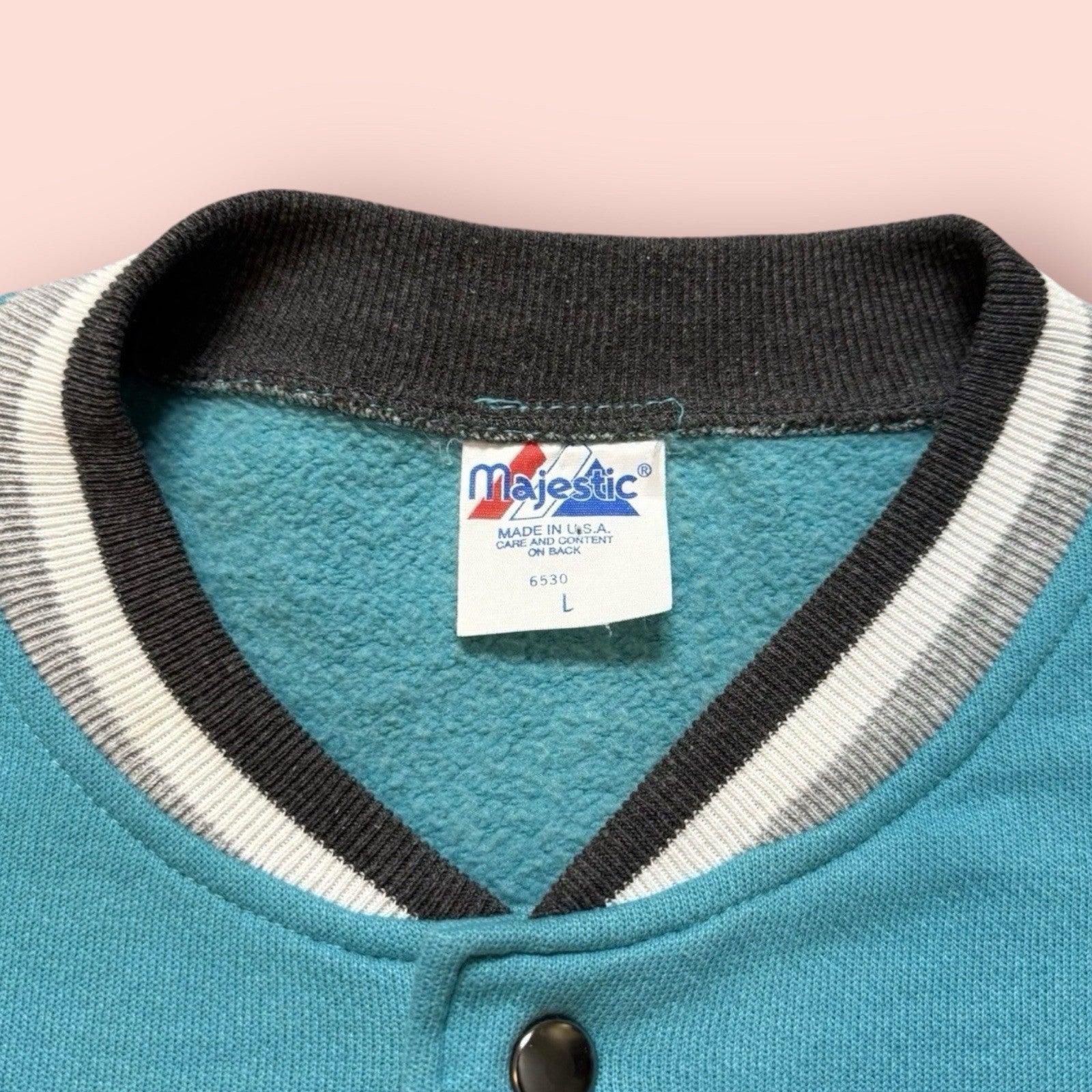 Majestic NFL Miami Dolphins Football Jacket Sweater Mens Large