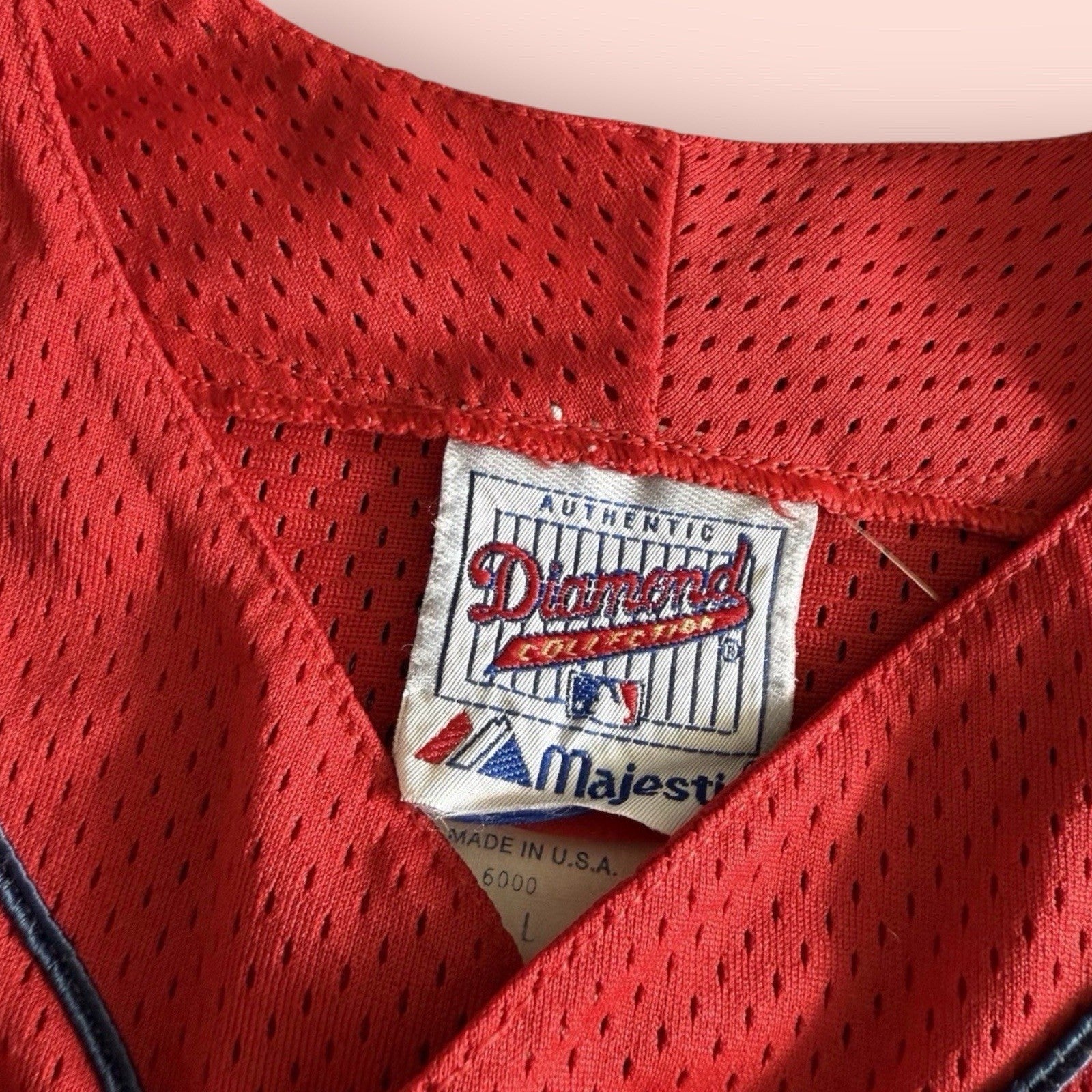 Majestic MLB St Louis Cardinals Baseball Jersey Mens Large