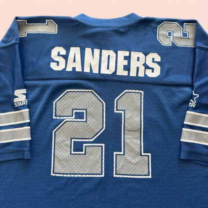 Vintage Starter NFL Dallas Cowboys Deion Sanders Football Jersey Youth XL