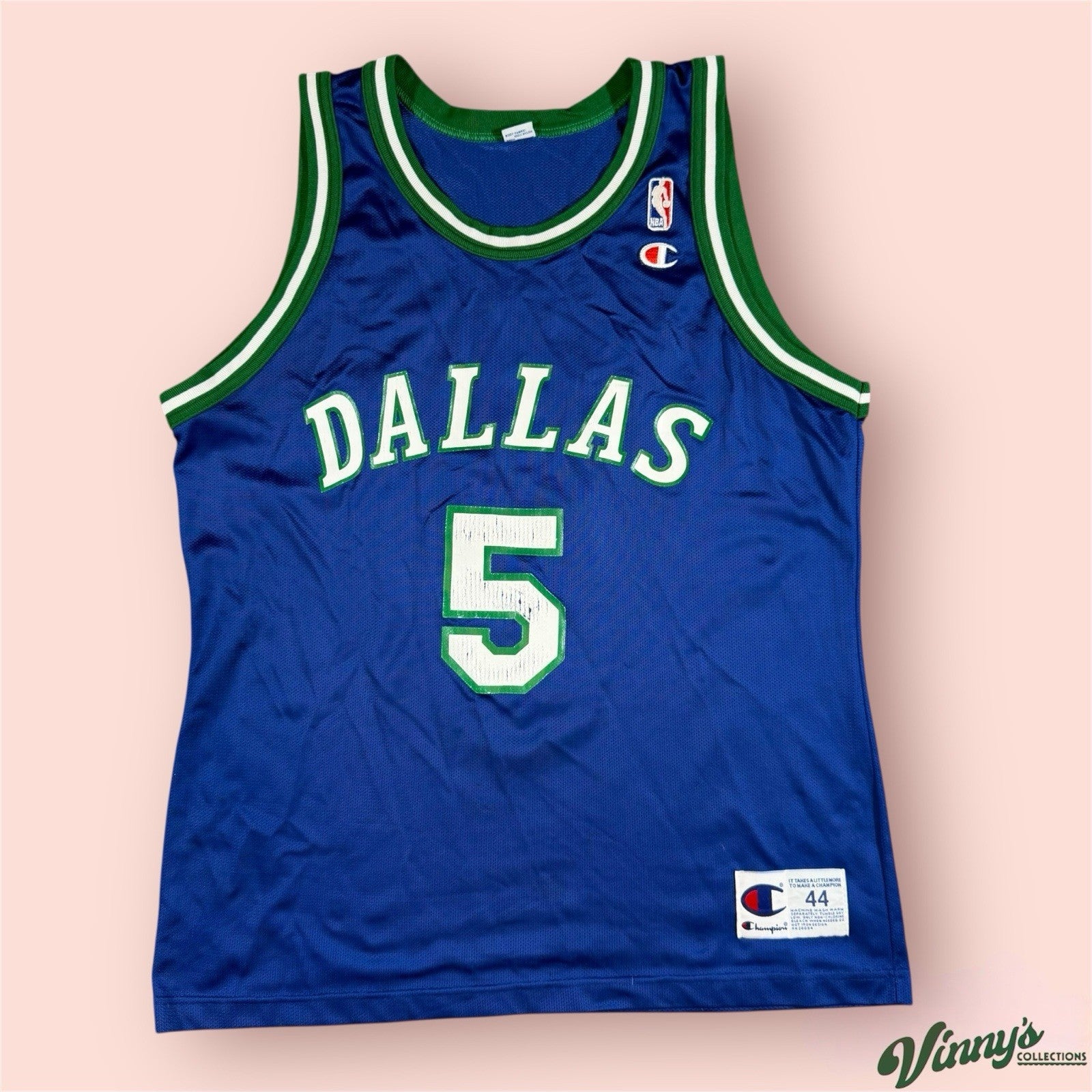 Champion NBA Dallas Mavericks Jason Kidd Basketball Jersey Mens 44 Medium