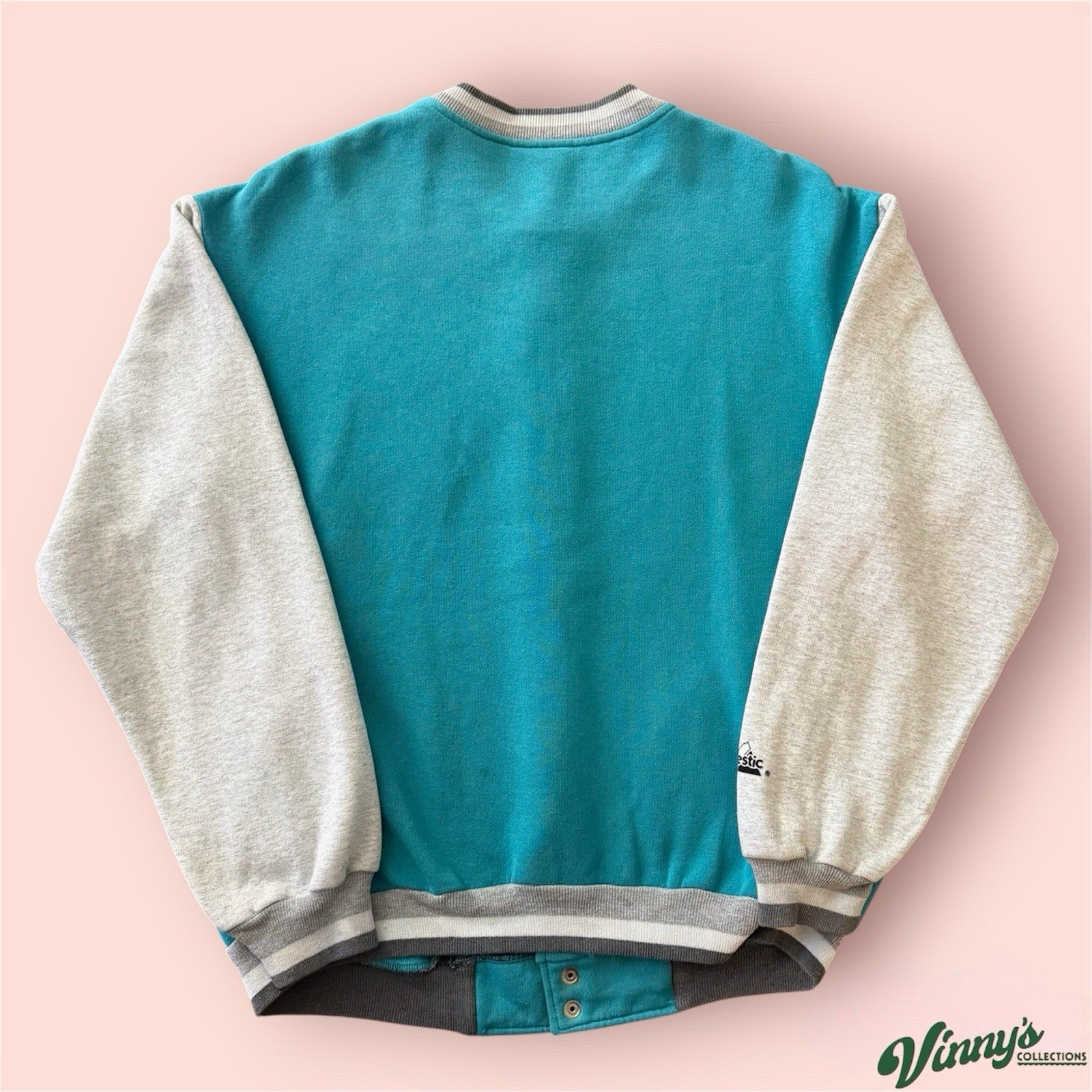 Majestic NFL Miami Dolphins Football Jacket Mens Large