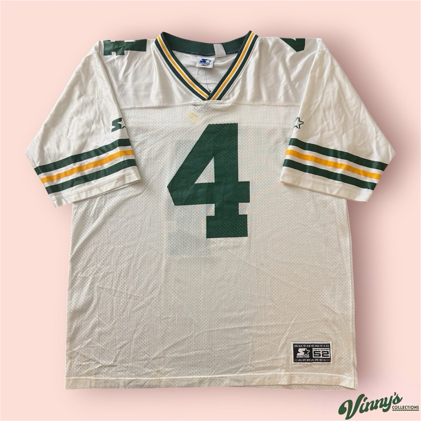Vintage Starter NFL Green Bay Packers Brett Favre Football Jersey Mens 52 XL