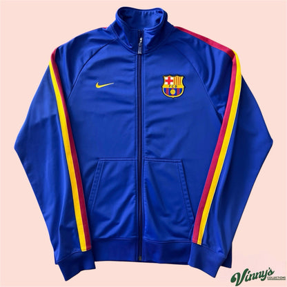 Nike FC Barcelona Soccer Football Sweater Jacket Mens Large