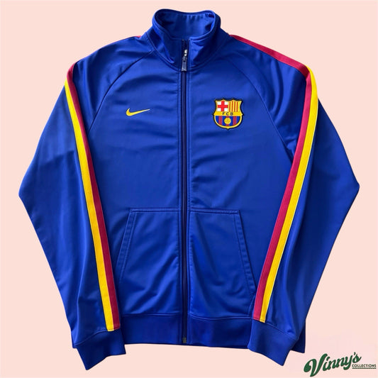 Nike FC Barcelona Soccer Football Sweater Jacket Mens Large