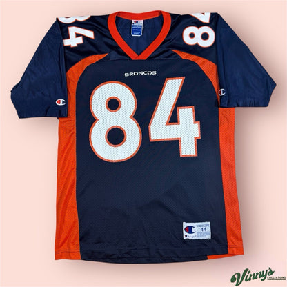 Vintage Champion NFL Denver Broncos Shannon Sharpe Football Jersey Mens 44 Large