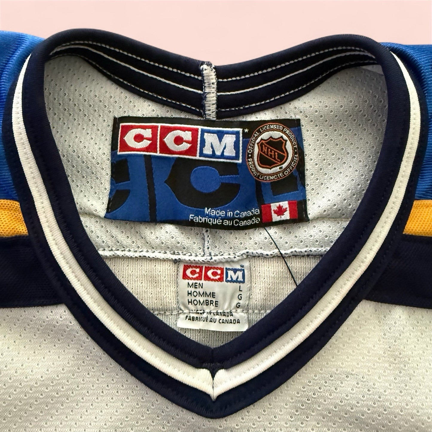 Vintage CCM NHL St Louis Blues Hockey Jersey Mens Large