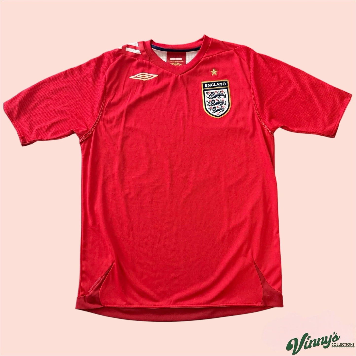 Umbro 2006 England Away Soccer Kit Jersey Mens Medium