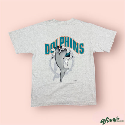 Vintage 1993 Nutmeg NFL Miami Dolphins Breakthrough Football Shirt Mens XL