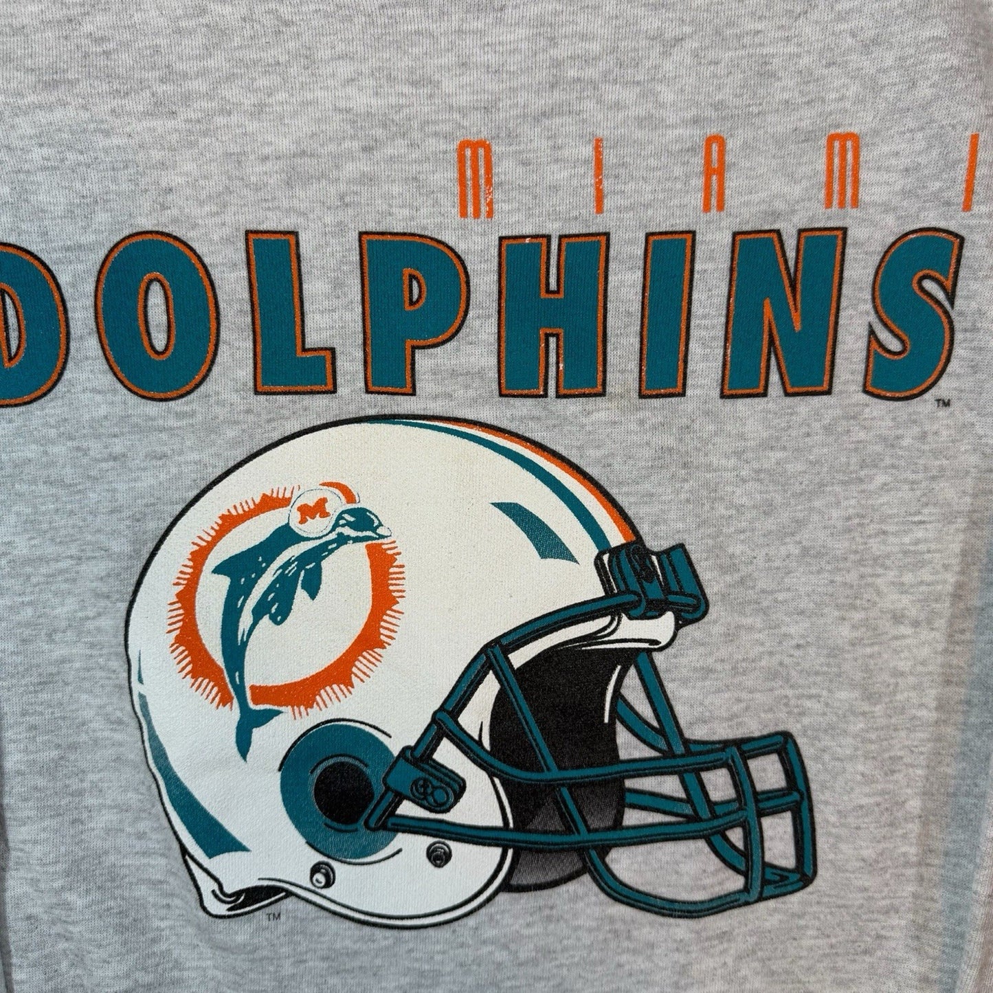 Vintage NFL Miami Dolphins Football Sweatshirt Mens Large
